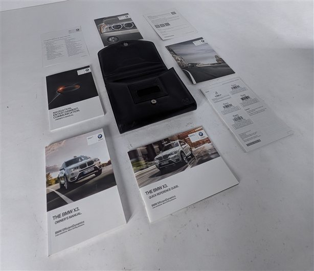 2015 BMW X3 (F25) 3.0L OWNER'S MANUAL USER GUIDE BOOK BOOKLET w/CASE SET/7