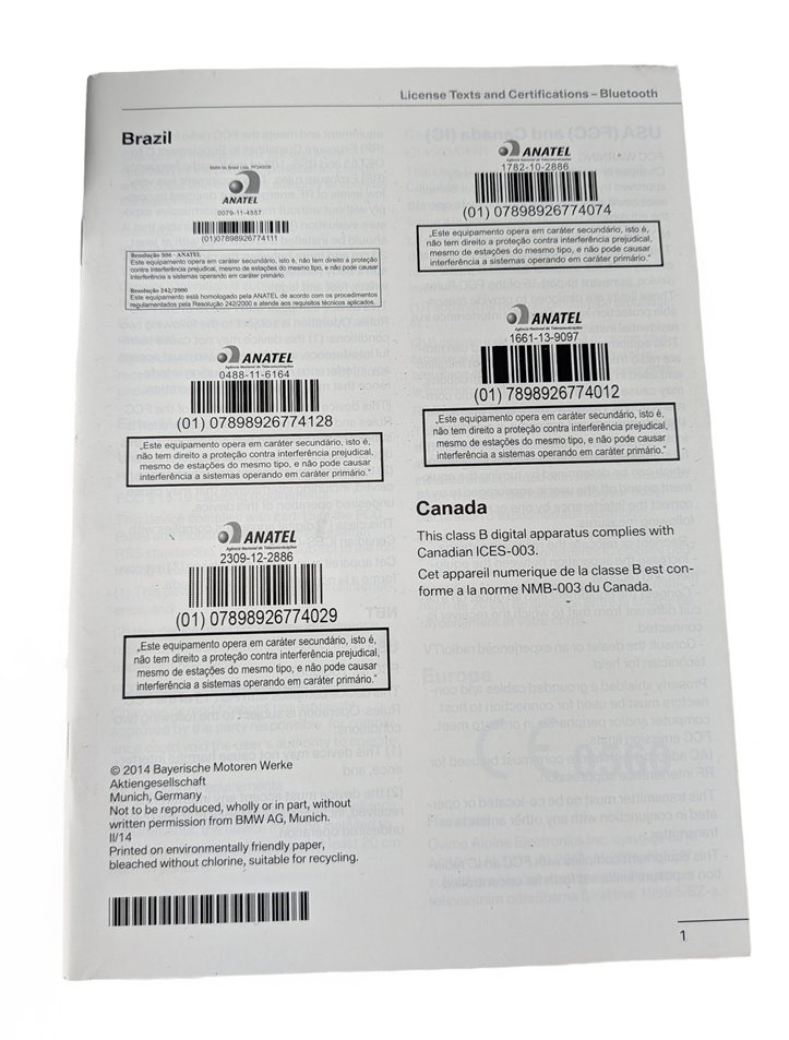 Thumbnail 10: 2015 BMW X3 (F25) 3.0L OWNER'S MANUAL USER GUIDE BOOK BOOKLET w/CASE SET/7