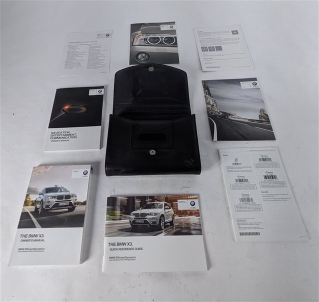 Thumbnail 2: 2015 BMW X3 (F25) 3.0L OWNER'S MANUAL USER GUIDE BOOK BOOKLET w/CASE SET/7