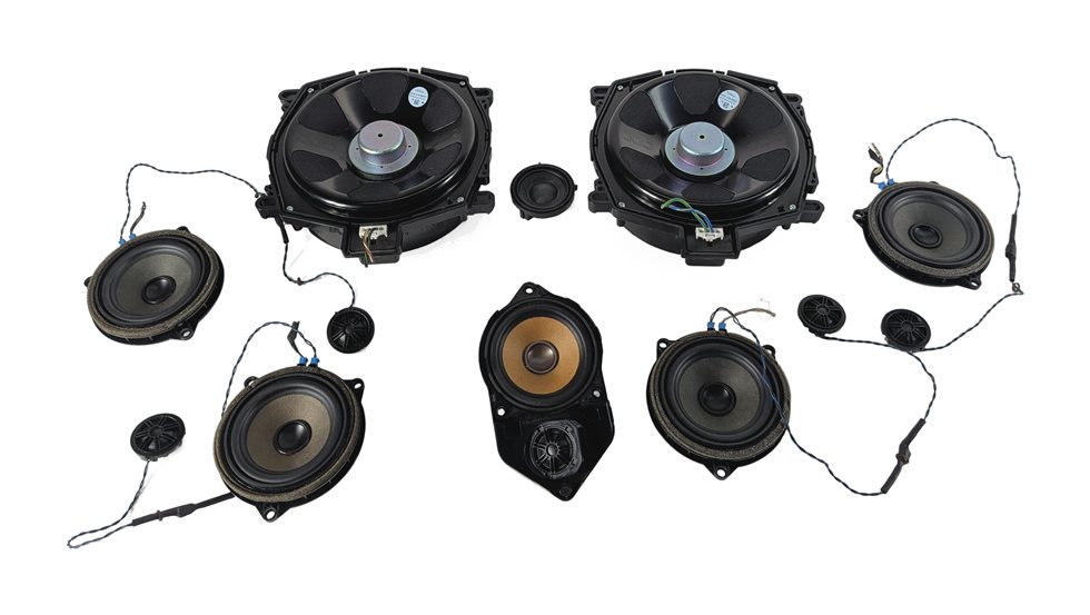 Thumbnail 3: 2015 BMW X3 F25 HIFI RADIO STEREO AUDIO SOUND SUBWOOFER TWEETER SPEAKER SET/12