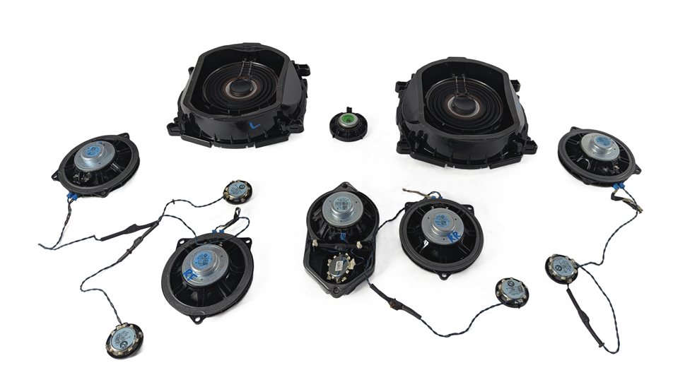 Thumbnail 7: 2015 BMW X3 F25 HIFI RADIO STEREO AUDIO SOUND SUBWOOFER TWEETER SPEAKER SET/12