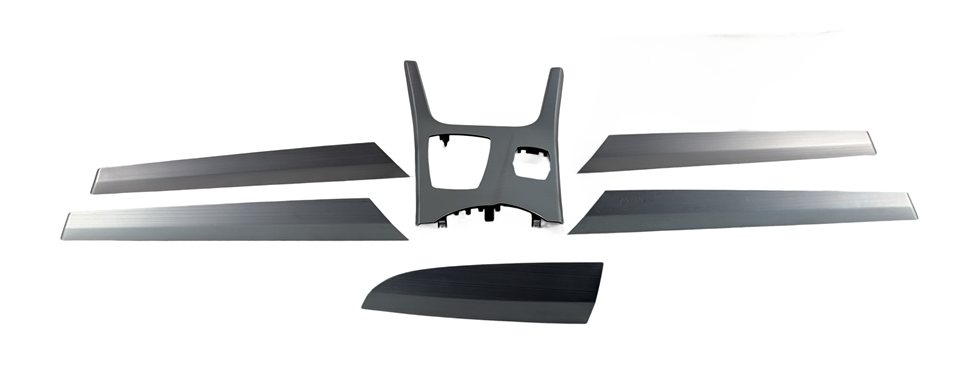 Thumbnail 2: 2015 BMW X3 F25 INTERIOR DOOR DASH CENTER CONSOLE TRIM SET/6 (Brushed Aluminum)
