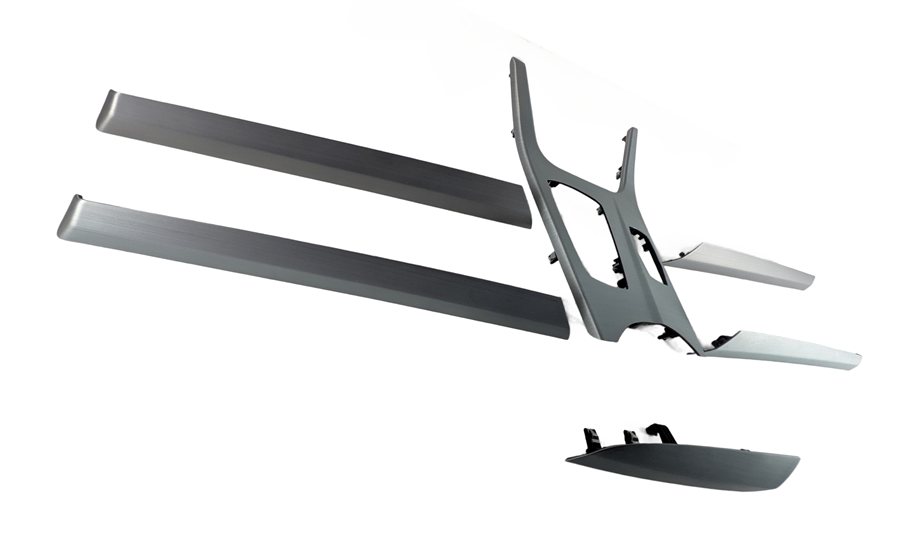 Thumbnail 5: 2015 BMW X3 F25 INTERIOR DOOR DASH CENTER CONSOLE TRIM SET/6 (Brushed Aluminum)