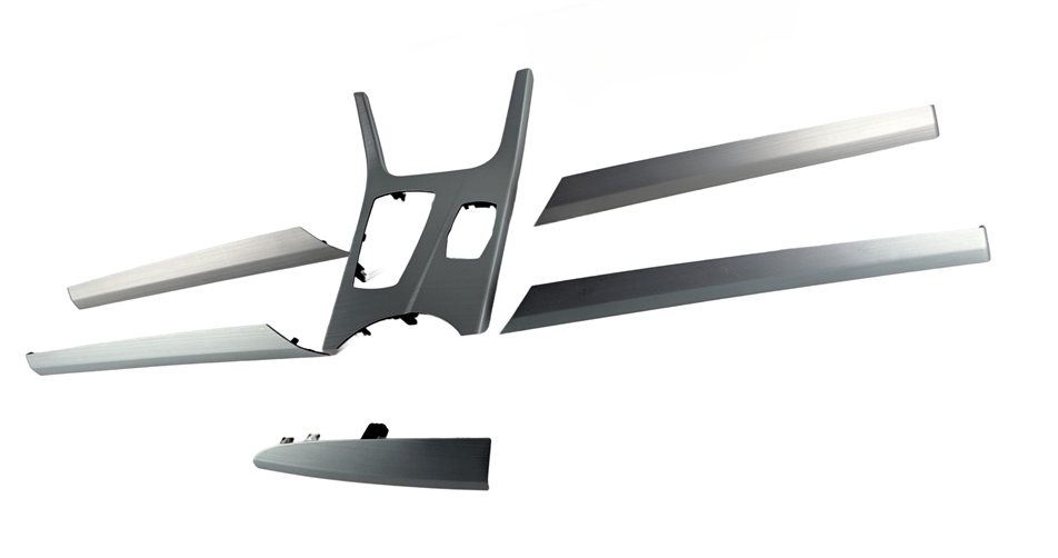 Thumbnail 6: 2015 BMW X3 F25 INTERIOR DOOR DASH CENTER CONSOLE TRIM SET/6 (Brushed Aluminum)