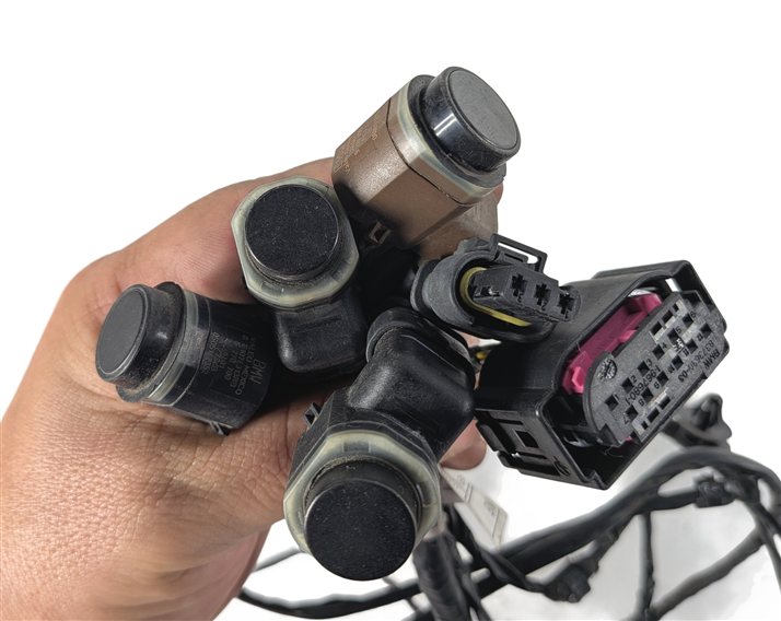 Thumbnail 8: 2015 BMW X3 (F25) REAR PARK ASSIST PDC DISTANCE SENSOR SET/4 w/HARNESS (Black)