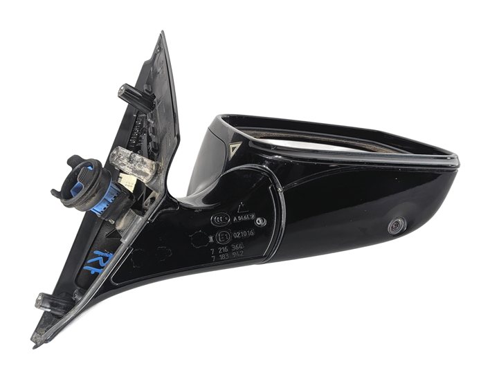 Thumbnail 4: 11-12 BMW 528i 535i 550i (F10) RIGHT P-FOLD AUTODIM CAMERA DOOR MIRROR (Black)
