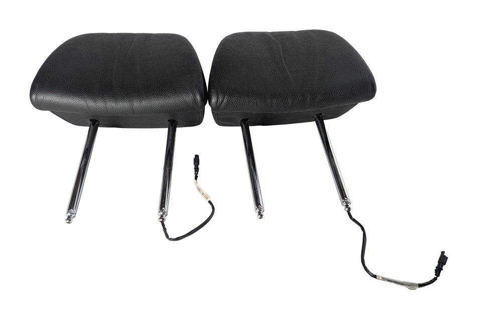 Thumbnail 3: 2011 BMW 535Xi F10 FRONT LEFT RIGHT ACTIVE SEAT HEAD REST HEADREST SET/2 (Black)