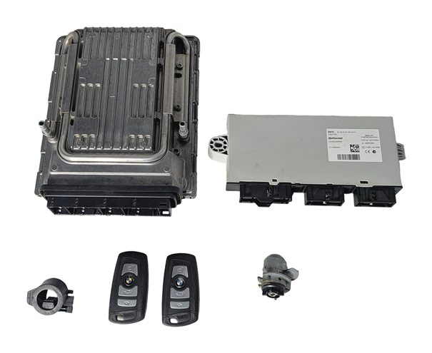 09-13 BMW 550i 650i 750i F10 4.4L N63 ECM DME CAS4 IMMOBILIZER MODULE KEY SET