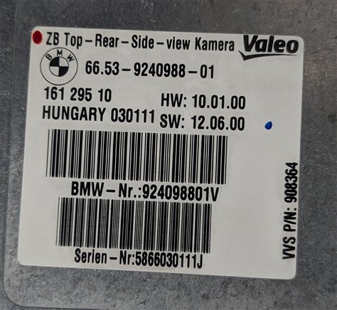 Thumbnail 9: 10-17 BMW 3 4 5 6 7 SERIES (F01 F10 F30 F32) SURROUND VIEW CAMERA MODULE