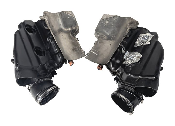 Thumbnail 2: 10-13 BMW 550i 650i F10 F12 4.4L N63 LEFT/RIGHT AIR CLEANER FILTER HOUSING SET/2
