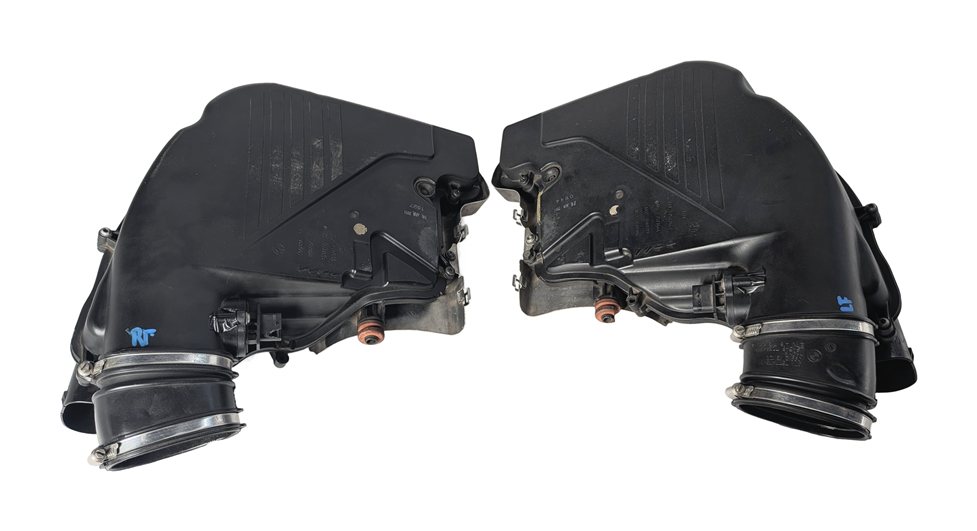 Thumbnail 5: 10-13 BMW 550i 650i F10 F12 4.4L N63 LEFT/RIGHT AIR CLEANER FILTER HOUSING SET/2