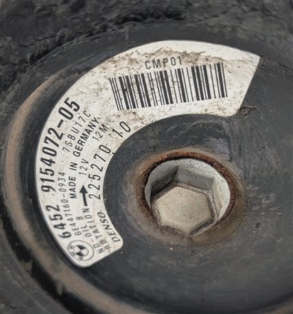 Thumbnail 10: 08-16 BMW 5 6 7 M6 M5 X5 X5M X6 X6M (E70 E71 F01 F06 F10) AC AIR COMPRESSOR PUMP