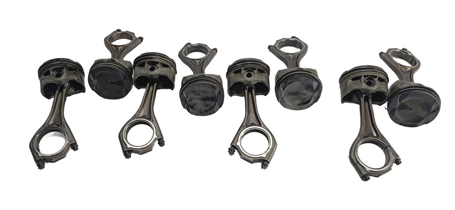 Thumbnail 2: 2009-2014 BMW 550i 750i X5 X6 (F01 F10 E70 E71) 4.4L N63 TWIN TURBO PISTON SET/8