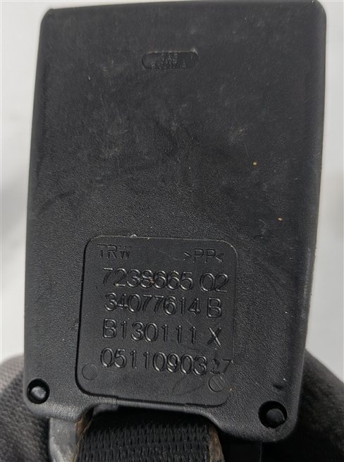 Thumbnail 7: 2011 BMW 550I F10 REAR LEFT CENTER RIGHT SEATBELT BUCKLE RECEIVER SET/3 (Black)