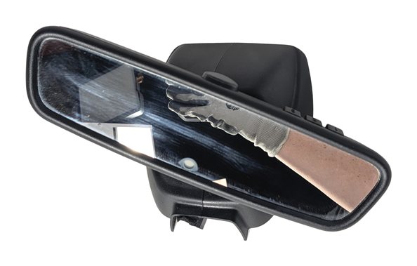 2011 BMW 550I F10 INTERIOR REARVIEW MIRROR AUTODIM HOMELINK HIGH BEAM (Black)