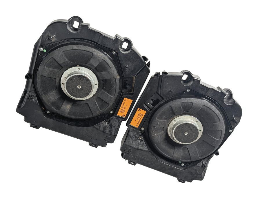 Thumbnail 2: 2011 BMW 550I (F10) RADIO STEREO LEFT/RIGHT UNDERSEAT SUBWOOFER SPEAKER SET/2