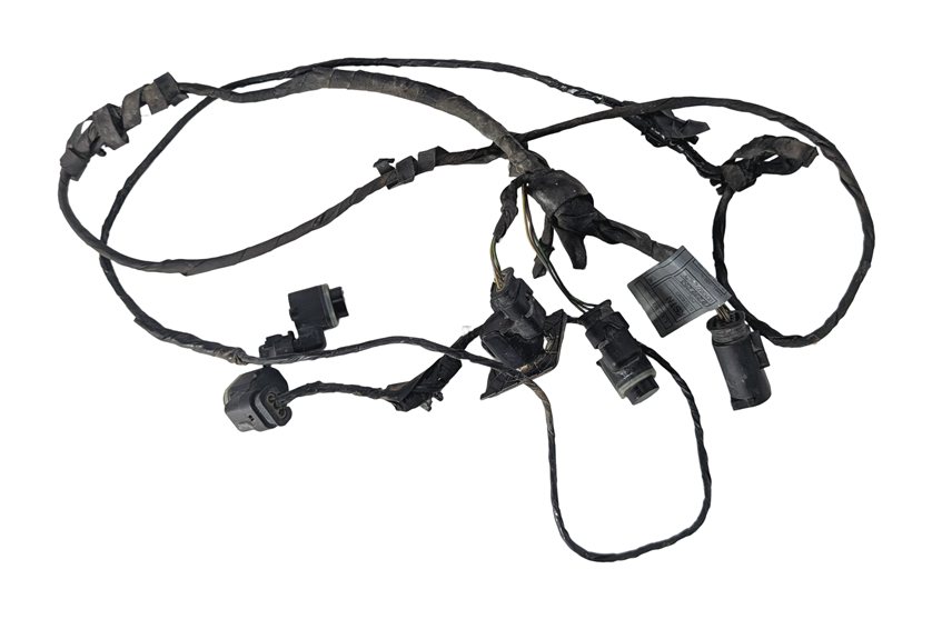 2011 BMW 550I F10 FRONT PARK ASSIST PDC DISTANCE SENSOR SET/4 w/ HARNESS (Black)