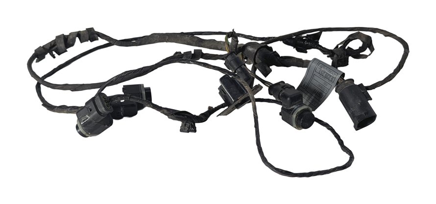 Thumbnail 3: 2011 BMW 550I F10 FRONT PARK ASSIST PDC DISTANCE SENSOR SET/4 w/ HARNESS (Black)