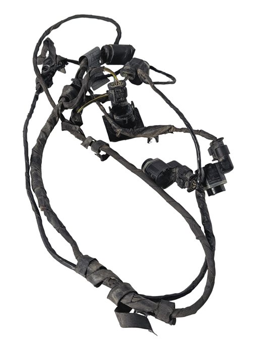 Thumbnail 4: 2011 BMW 550I F10 FRONT PARK ASSIST PDC DISTANCE SENSOR SET/4 w/ HARNESS (Black)
