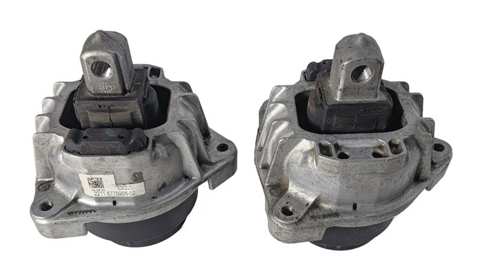 Thumbnail 6: 2011 BMW 550I (F10) 4.4L (N63) ENGINE LEFT/RIGHT MOTOR SUPPORT MOUNT SET/2