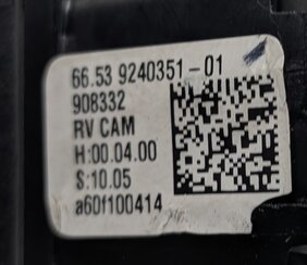 Thumbnail 6: 09-18 BMW 2 3 4 5 7 M5 X3 X5 X6 (F01 F07 F10 F15 F16 F30 F32) REARVIEW CAMERA