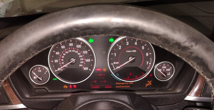 Thumbnail 2: 12-20 BMW 3 4 SERIES (F30 F32) SPORT SPEEDOMETER INSTRUMENT GAUGE CLUSTER (136k)