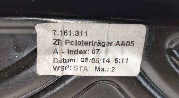 Thumbnail 5: 14-15 BMW 428i 435i (F33) FRONT RIGHT PASSENGER SEAT TRACK FRAME w/ POWER MOTORS