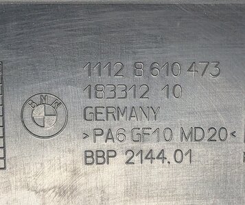 Thumbnail 6: 12-18 2 3 4 X3 X4 (F22 F30 F32 F25 F26) 2.0L TURBO N20 N26 PRIMARY ENGINE COVER