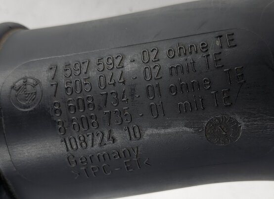 Thumbnail 10: 2014 BMW 428I (F33) 2.0L (N20) ENGINE TURBOCHARGER CHARGE AIR PRESSURE PIPE