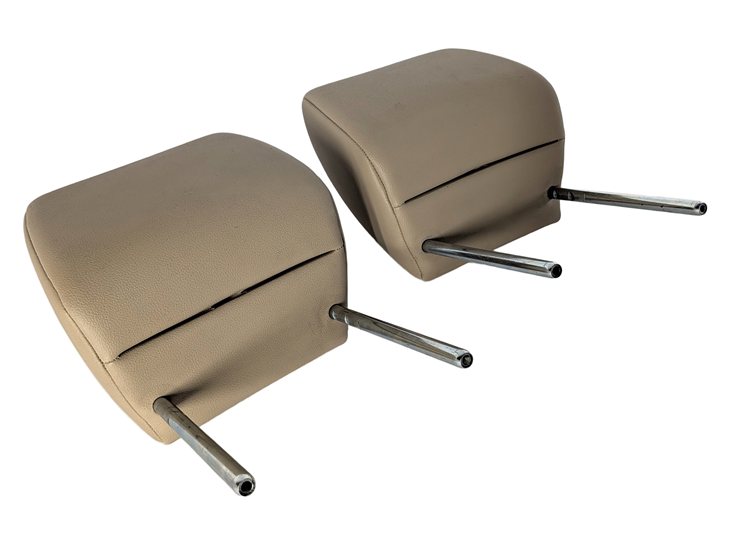 2008 LAND ROVER LR2 (L359) FRONT LEFT/RIGHT SEAT HEADREST SET/2 LEATHER (Beige)