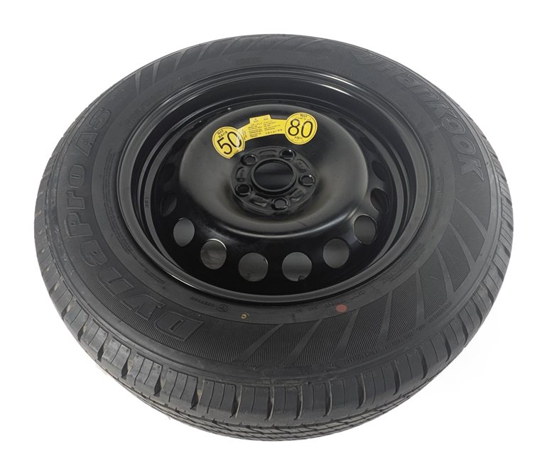 Thumbnail 3: 2008-2014 LAND ROVER LR2 (L359) 17X7 STEEL EMERGENCY SPARE WHEEL RIM w/ TIRE