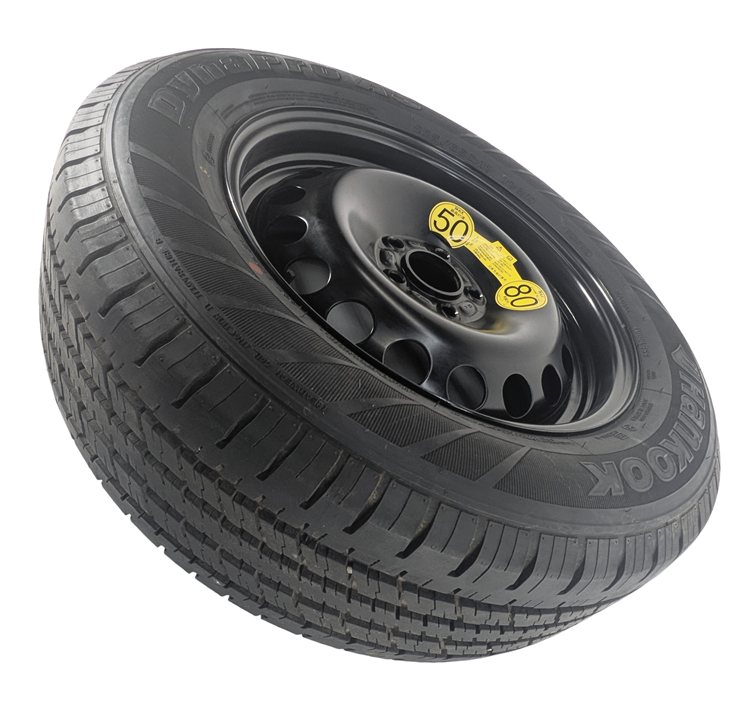 Thumbnail 4: 2008-2014 LAND ROVER LR2 (L359) 17X7 STEEL EMERGENCY SPARE WHEEL RIM w/ TIRE