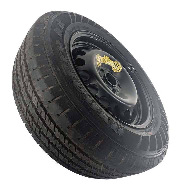 Thumbnail 5: 2008-2014 LAND ROVER LR2 (L359) 17X7 STEEL EMERGENCY SPARE WHEEL RIM w/ TIRE