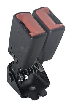 2008 LAND ROVER LR2 L359 REAR RIGHT/CENTER SEAT SEATBELT BUCKLE RECEIVER (Black)