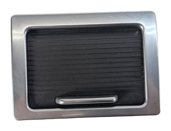 Thumbnail 3: 2008 LAND ROVER LR2 L359 CENTER CONSOLE STORAGE BIN w/ SLIDING COVER SILVER TRIM