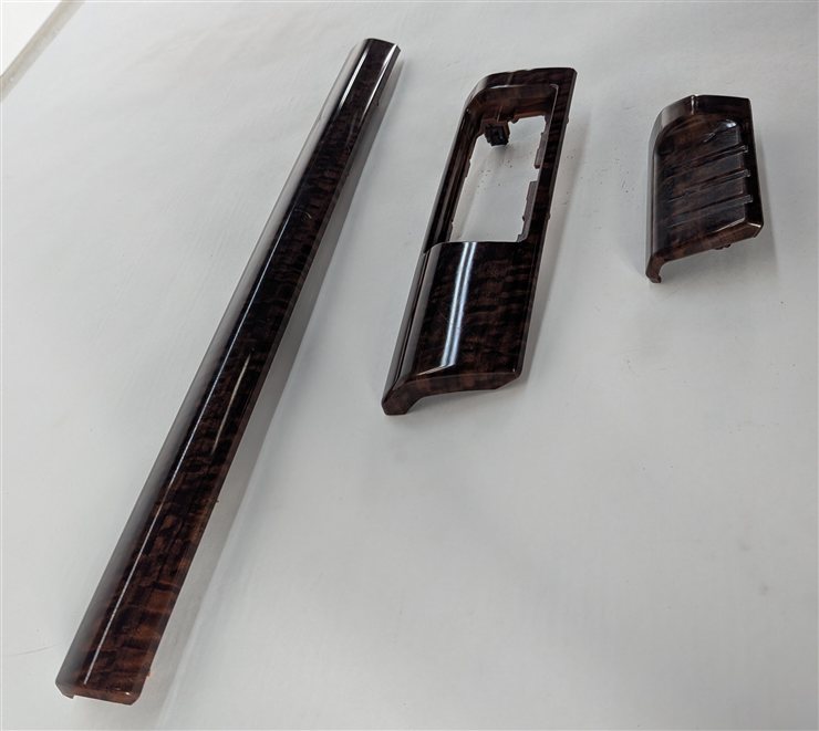 Thumbnail 5: 2008 LAND ROVER LR2 (L359) INTERIOR DASH TRIM PANEL SET/3 (Dark Eucalyptus Wood)