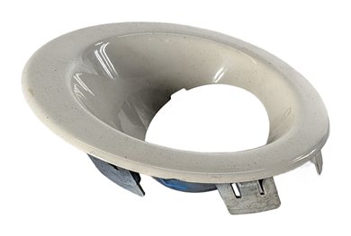 2008 LAND ROVER LR2 L359 FRONT LEFT DRIVER FOG LIGHT TRIM BEZEL SURROUND (White)