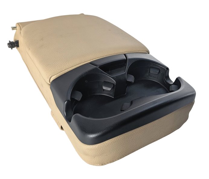 Thumbnail 3: 2008 LAND ROVER LR2 L359 REAR SEAT CENTER ARMREST w/ CUP HOLDER LEATHER (Beige)