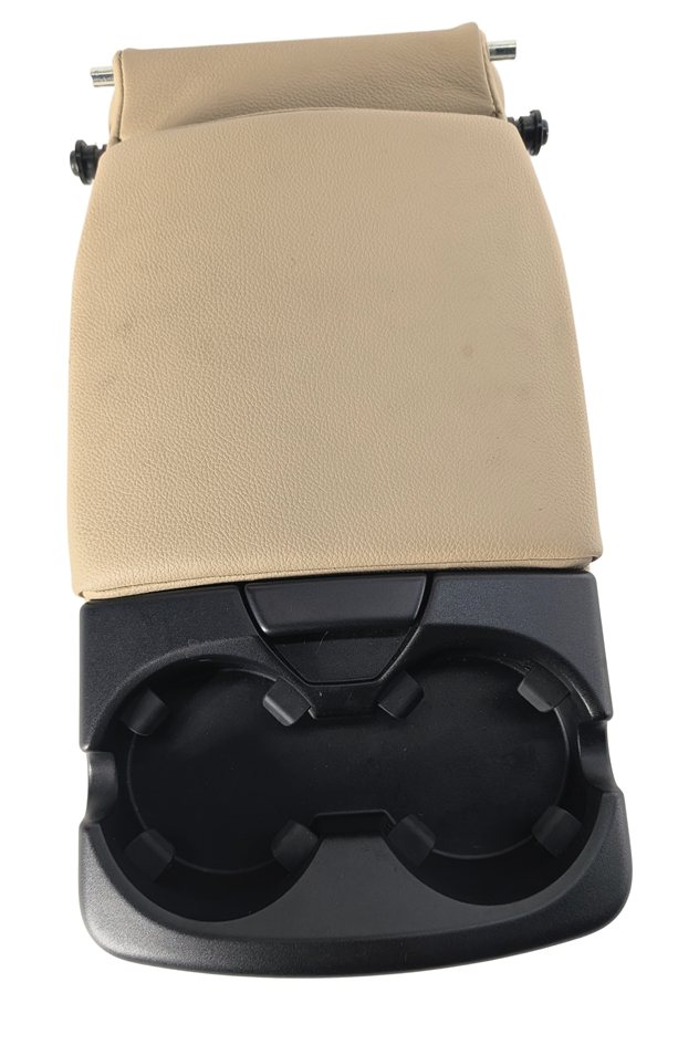 Thumbnail 5: 2008 LAND ROVER LR2 L359 REAR SEAT CENTER ARMREST w/ CUP HOLDER LEATHER (Beige)