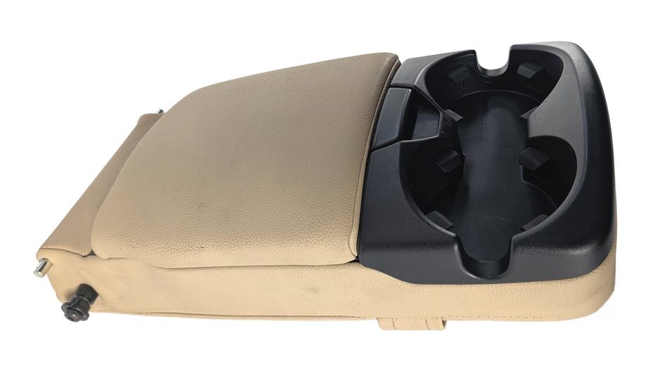 Thumbnail 7: 2008 LAND ROVER LR2 L359 REAR SEAT CENTER ARMREST w/ CUP HOLDER LEATHER (Beige)