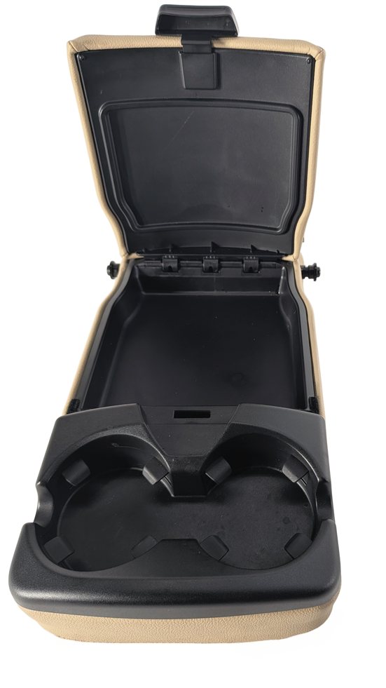 Thumbnail 8: 2008 LAND ROVER LR2 L359 REAR SEAT CENTER ARMREST w/ CUP HOLDER LEATHER (Beige)