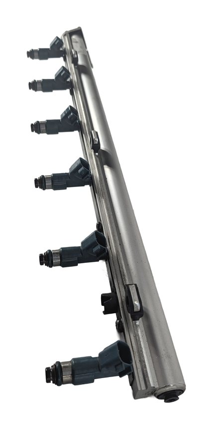 Thumbnail 3: 2008-2012 LAND ROVER LR2 (L359) 3.2L (B6324S) FUEL INJECTOR SET/6 w/ FUEL RAIL