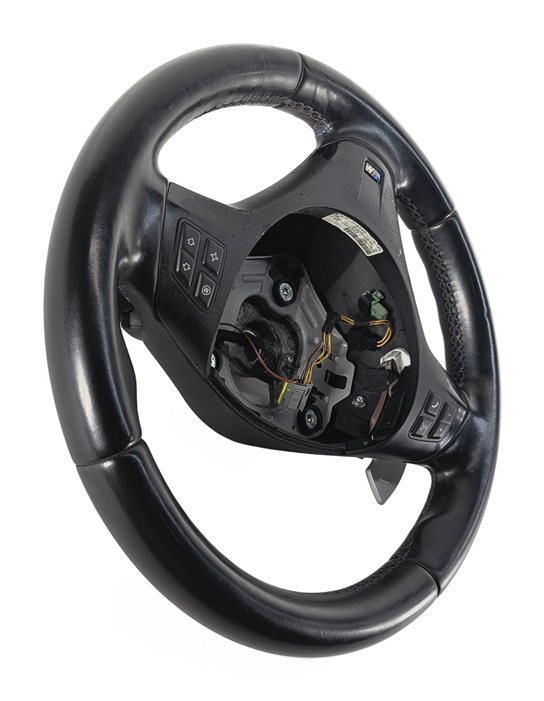 Thumbnail 2: 2006-2012 BMW 328i 335i M3 (E90 E91) M LEATHER STEERING WHEEL w/ PADDLES (Black)