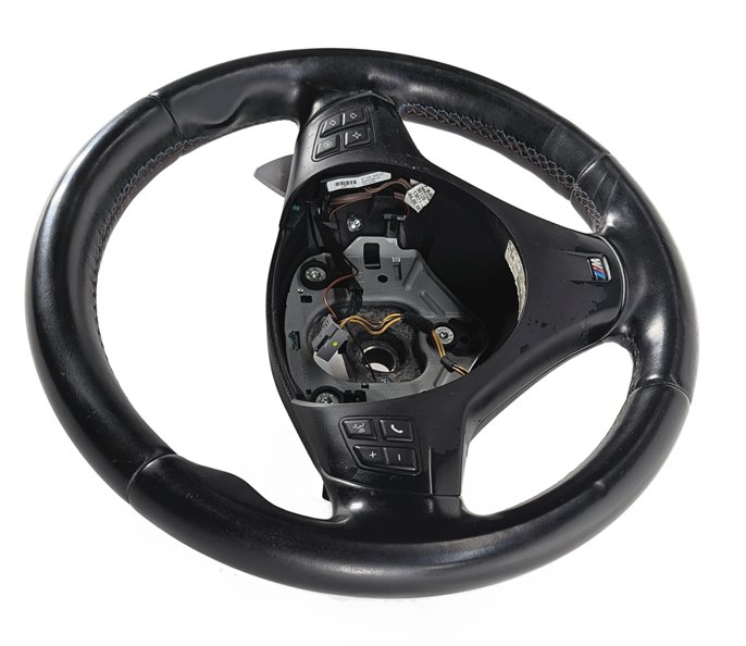 Thumbnail 7: 2006-2012 BMW 328i 335i M3 (E90 E91) M LEATHER STEERING WHEEL w/ PADDLES (Black)