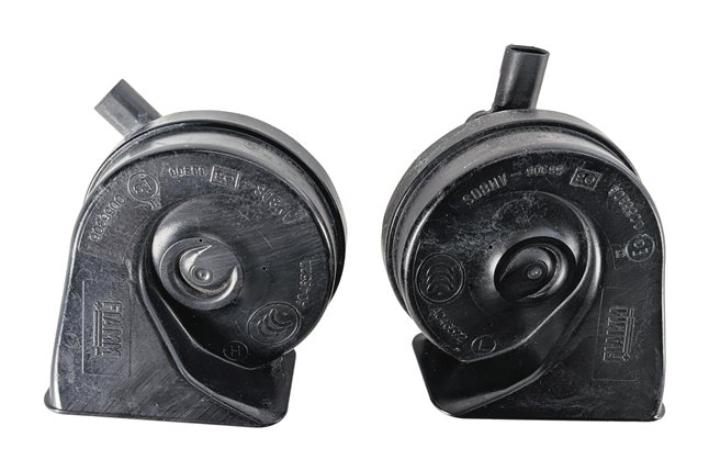 Thumbnail 3: 06-15 BMW 325i 328i 330i 335i M3 X1 E90 HIGH & LOW TONE NOTE SAFETY HORN SET/2