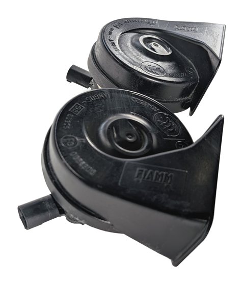 Thumbnail 5: 06-15 BMW 325i 328i 330i 335i M3 X1 E90 HIGH & LOW TONE NOTE SAFETY HORN SET/2