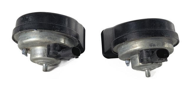 Thumbnail 6: 06-15 BMW 325i 328i 330i 335i M3 X1 E90 HIGH & LOW TONE NOTE SAFETY HORN SET/2