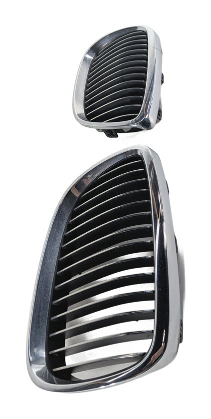 Thumbnail 5: 07-10 BMW 328i 335i M3 E90 E92 E93 FRONT LEFT & RIGHT KIDNEY GRILLE SET/2 CHROME
