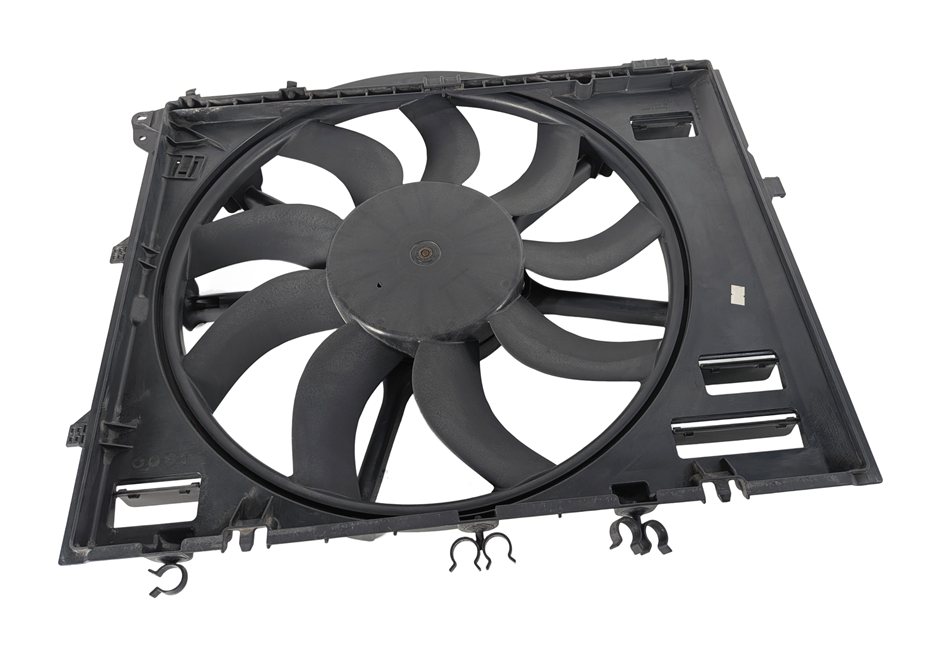 Thumbnail 3: 2008-2013 BMW M3 (E90 E92 E93) 4.0L RADIATOR COOLING FAN & SHROUD ASSEMBLY 850W
