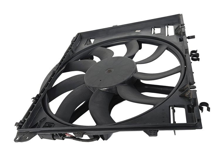 Thumbnail 5: 2008-2013 BMW M3 (E90 E92 E93) 4.0L RADIATOR COOLING FAN & SHROUD ASSEMBLY 850W
